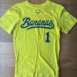 Savannah Banana Youth Small Yellow Short Sleeve Tee